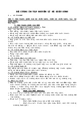 Đề Cương Ôn Tập Môn Nguyên lý hệ điều hành | Đại học Cần Thơ