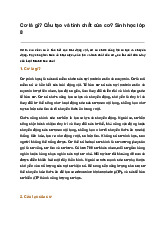 Cơ là gì? Cấu tạo và tính chất của cơ? Sinh học lớp 8