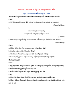 Soạn bài Thực hành Tiếng Việt trang 59 | Ngữ Văn 6 Cánh Diều tập 1