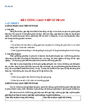 Đề cương Môn Giao tiếp sư phạm | Đại học Sư phạm Hà Nội 2