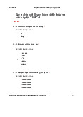 Bảng khảo sát khách hàng về thị trường nước ép tại TP.HCM | Tài liệu môn kinh tế học Trường đại học sư phạm kỹ thuật TP. Hồ Chí Minh