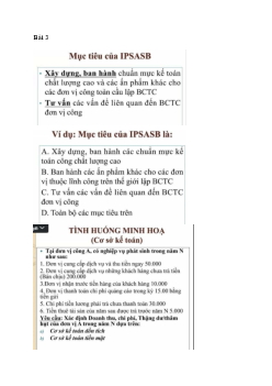 Mục tiêu của IPSASB (Chuẩn mực kế toán quốc tế ) | Học viện Tài chính