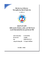 Đại hội đại biểu toàn quốc lần thứ VIII - Lịch sử Đảng Cộng Sản Việt Nam| Đại học Kinh Tế Quốc Dân
