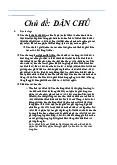 Chủ đề: DÂN CHỦ | Đại học Kinh tế Kỹ thuật Công nghiệp