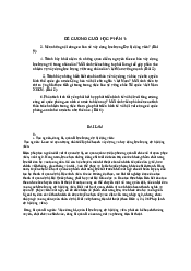 Đề cương cuối học kì 1 - Quản trị kinh doanh| Đại học Kinh Tế Quốc Dân