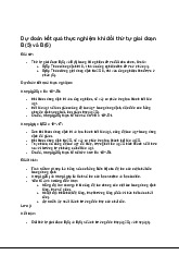 Dự đoán Kết Quả Thực Nghiệm | Hóa kỹ thuật | Trường Đại học Khoa học Tự nhiên, Đại học Quốc gia Hà Nội