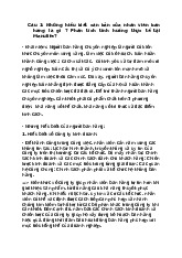 Đề cương Quản trị bán hàng: Những hiểu biết căn bản cho nhân viên | Quản trị bán hàng | Học viện Tài chính