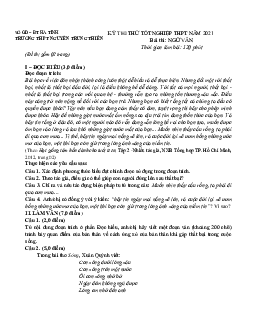 Đề thi thử THPT Quốc gia 2021 môn Ngữ Văn lần 1 trường Nguyễn Trung Thiên (có đáp án)