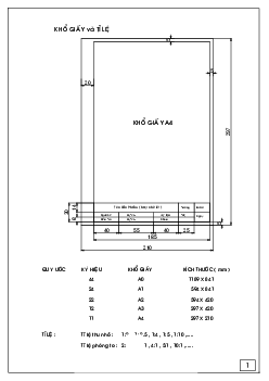 Giáo trình "Các quy cách của bản vẽ"