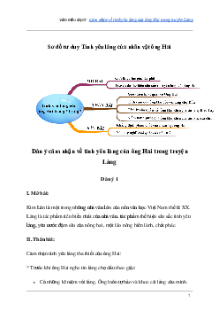 Cảm nhận về tình yêu làng của ông Hai trong truyện Làng | Văn mẫu lớp 9