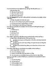 Đề Thi Môn Đại cương lịch sử Việt Nam | Đại học Thủ đô Hà Nội