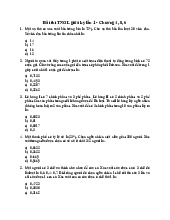 TOP 20 câu trắc nghiệm ngắn | Môn xác suất thống kê