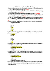 Câu hỏi Mạng Máy Tính & Truyền Thông: Ôn Tập Kiến Thức Lý Thuyết | Môn Mạng máy tính - Đại học Cần Thơ