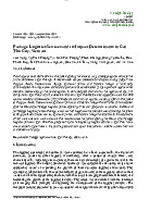 Package Logistics Services and its Impact Determinants in Can Tho City, Vietnam | Môn Quản lý chuỗi cung ứng - Đại học Cần Thơ