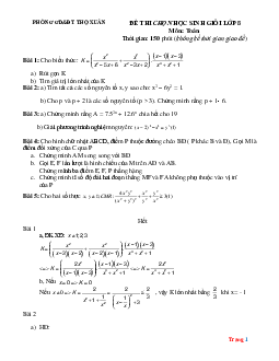 Đề thi chọn học sinh giỏi Toán 8 (có đáp án)