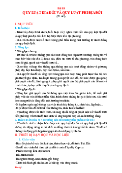 Giáo án địa 10 kết nối tri thức Học Kì 2 năm học 2022-2023