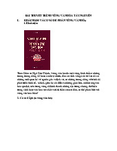 BÀI THUYẾT TRÌNH: VÙNG VĂN HÓA TÂY NGUYÊN VÀ ĐẶC TRƯNG CỦA NÓ