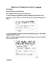 Giải SGK Tiếng Anh 12 Global Success Unit 4 Language