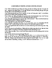 Câu hỏi ứng xử học sinh thanh lịch