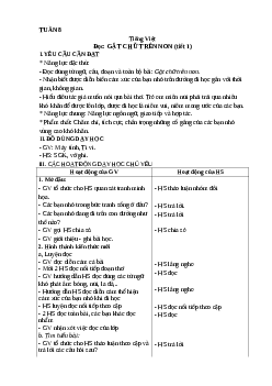 Giáo án Tiếng Việt lớp 4 Tuần 8 | Kết nối tri thức