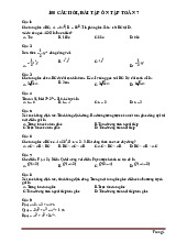 100 Câu Trắc Nghiệm Toán 7 Cả Năm Có Đáp Án
