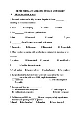 Tổng hợp đề thi tiếng anh cơ bản 2 | Học viện tài chính