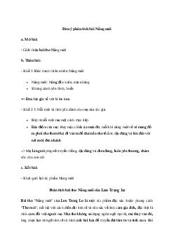 Phân tích bài thơ Nắng mới của Lưu Trọng Lư (Dàn ý + 4 Mẫu) | Văn mẫu lớp 10 Chân trời sáng tạo