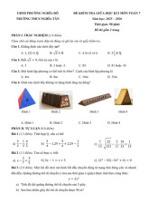 Đề giữa học kì 1 Toán 7 năm 2025 – 2026 trường THCS Nghĩa Tân – Hà Nội