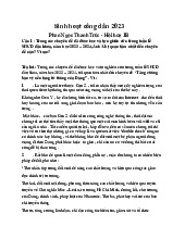 Bài thu hoạch sinh hoạt công dân năm 2023 | Trường Đại học Mỹ thuật Thành phố Hồ Chí Minh