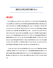 Đồ án quản trị C++  môn Công nghệ thông tin   | Trường Đại học Kinh doanh và Công nghệ Hà Nội
