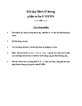 Bài tập Kinh tế lượng phần mềm EVIEWS | Trường Đại học Kinh Bắc