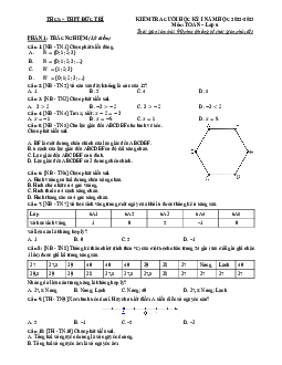 Đề tham khảo học kỳ 1 Toán 6 năm 2022 – 2023 trường THCS – THPT Đức Trí – TP HCM