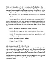Bài tập về mức độ trưởng thành đao đức - Môn Quản trị học - Đại học Kinh tế TP Hồ Chí Minh