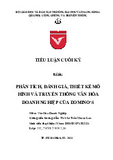 Phân Tích Văn Hóa Doanh Nghiệp Tại Domino's Pizza | Đại học Văn Lang