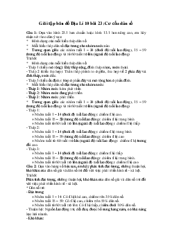 Tập bản đồ Địa lý lớp 10 bài 23: Cơ cấu dân số