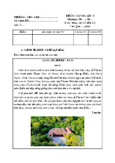 Đề ôn tập hè lớp 3 lên lớp 4 môn Tiếng Việt sách Cánh Diều - Đề 3