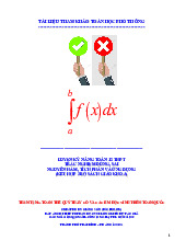 Luyện kỹ năng trắc nghiệm đúng – sai nguyên hàm, tích phân và ứng dụng