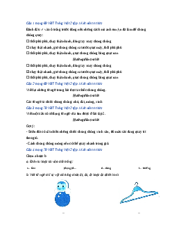 Giải VBT môn Tiếng việt 2 - Bài Bài 32: Chơi chong chóng | Kết nối tri thức