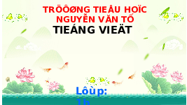 Giáo án điện tử Tiếng việt 1 bài 2 Chân trời sáng tạo : En ên in