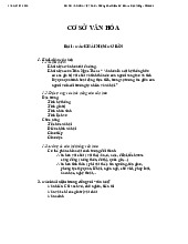 Những khái niệm cơ bản và đặc trưng môn cơ sở văn hóa| Trường Đại học Hà Nội