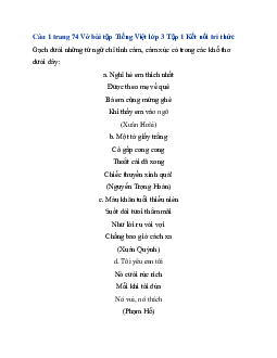 Giải VBT Tiếng Việt lớp 3 Ôn tập và đánh giá cuối học kì 1 - Tiết 3, 4 | Kết nối tri thức