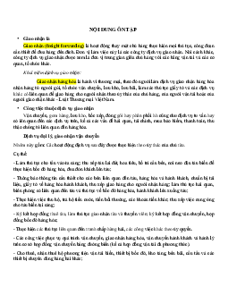Tóm tắt lý thuyết ôn tập môn Vận tải và bảo hiểm ngoại thương