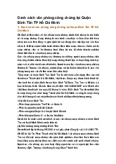 Danh sách văn phòng công chứng tại Quận Bình Tân TP Hồ Chí Minh