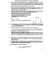 Bài Tập Bổ Sung môn Vật lý đại cương 2  | Học viện Công Nghệ Bưu Chính Viễn Thông