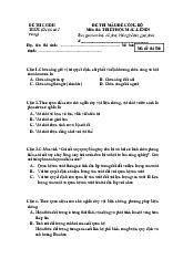Đề thi mẫu Môn Triết học Mác Lênin | Trường Cao đẳng Kỹ nghệ II