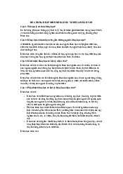 Đề cương nhập môn khoa học nhân văn (p2) | Trường Đại học Sư phạm Hà Nội