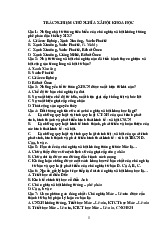 Câu Hỏi Trắc nghiệm Môn Chủ Nghĩa Xã Hội  | Trường đại học Mở Hà Nội