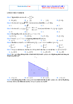 Bộ đề thi HK1 môn Toán 10 Chân trời sáng tạo (có đáp án)
