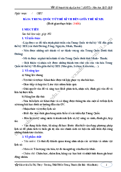 Giáo án Lịch sử 7 Bài 4 sách Kết nối tri thức với cuộc sống