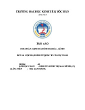 Báo cáo về Hội nhập Kinh tế Quốc tế của Việt Nam | Môn Kinh tế chính trị Mác-Lênin - Đại học Kinh Tế Quốc Dân